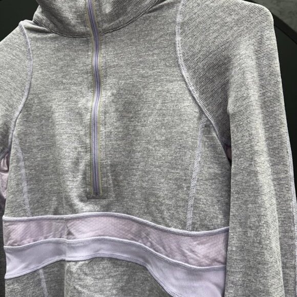 Lululemon Athletica Purple with Black and Gray Blends Track Jacket - Picture 2 of 5